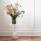 Lato Side Tables - Crema Diva marble - Monologue London