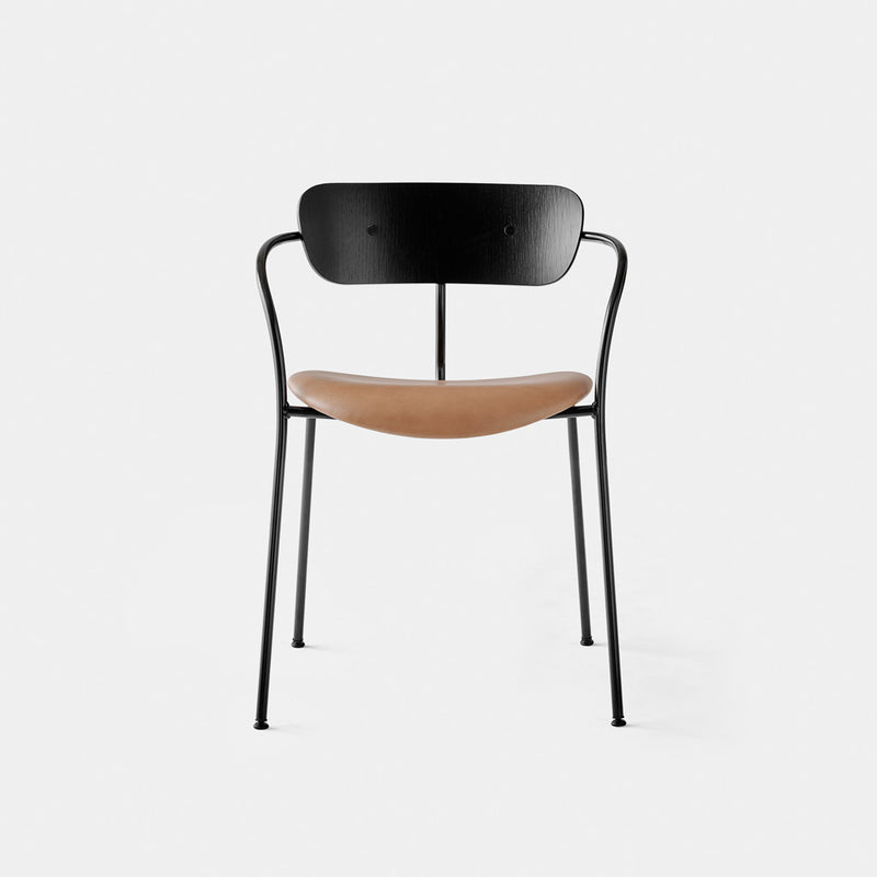 Pavilion Chair With Armrests AV4 - Black Lacquered Oak - Monologue London