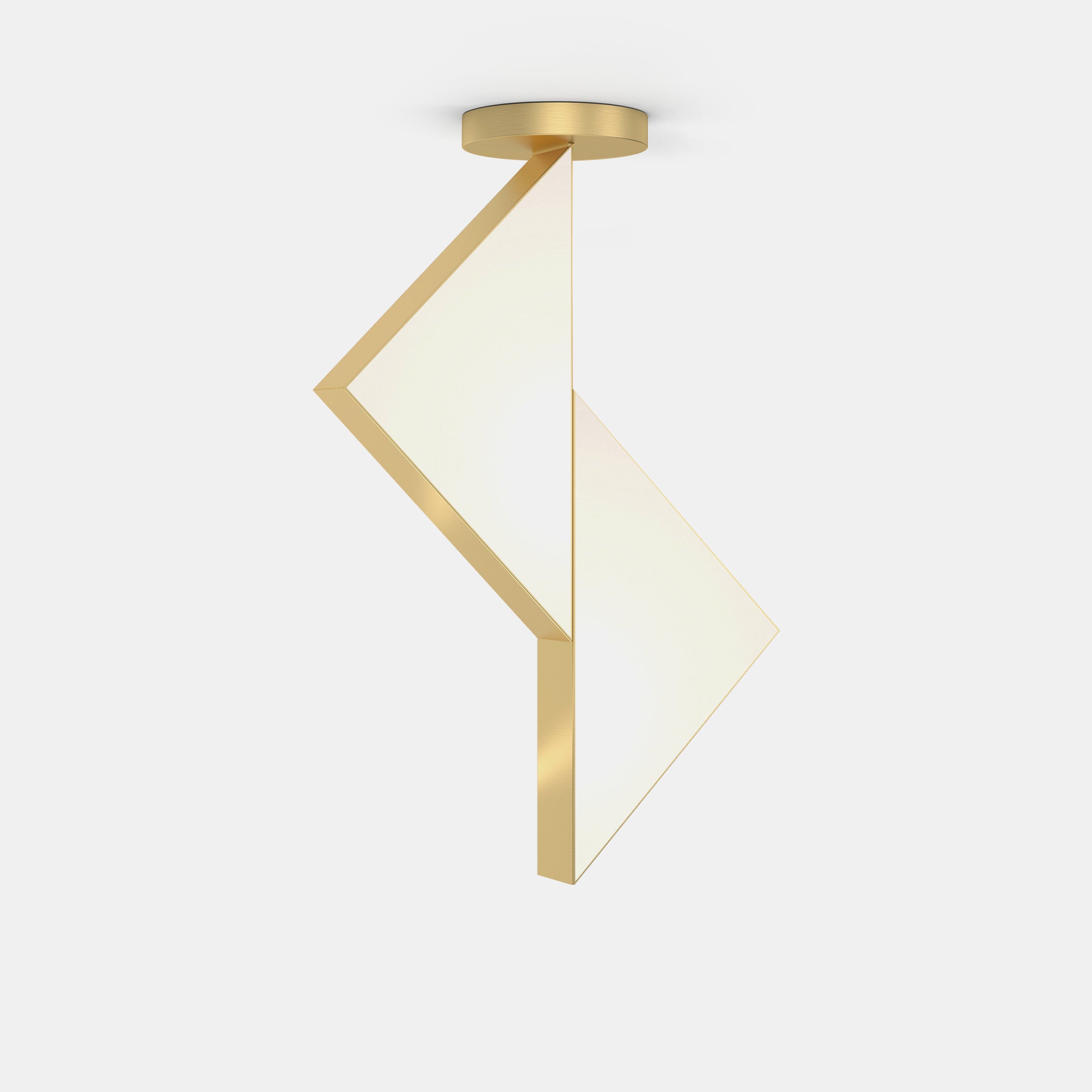 Flat Circle Triangle Ceiling Lamp