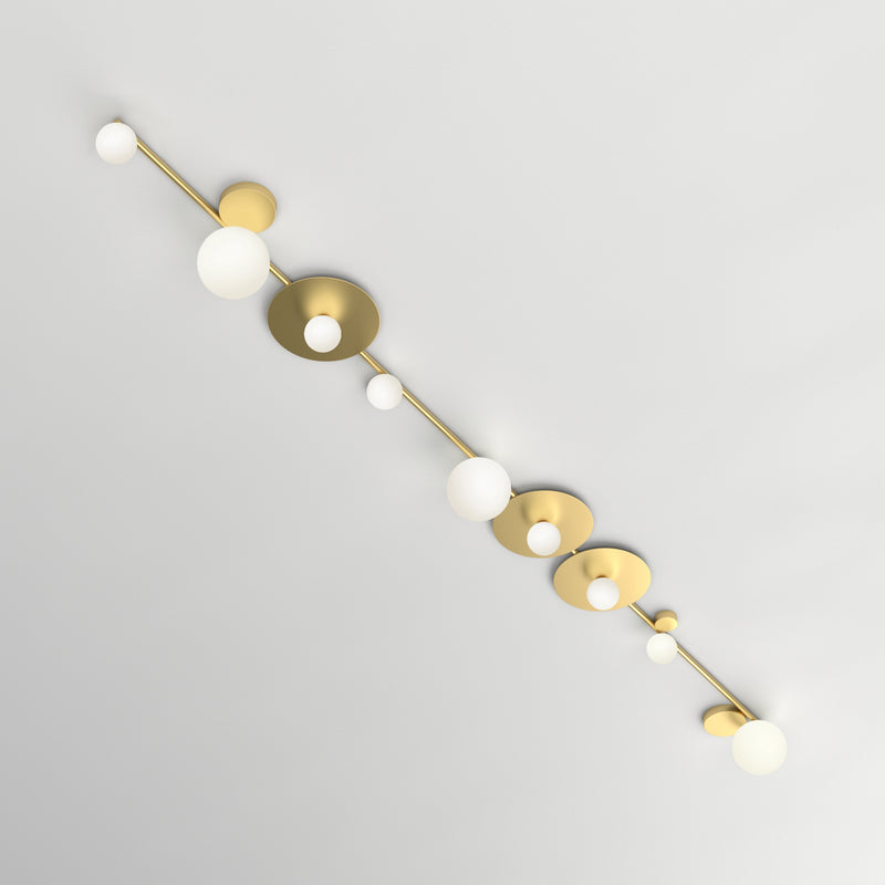 Line and Globes Ceiling Lamp - Discs