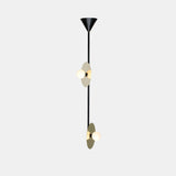 Disc and Sphere Pendant Lamp - Vertical 2 - Monologue London