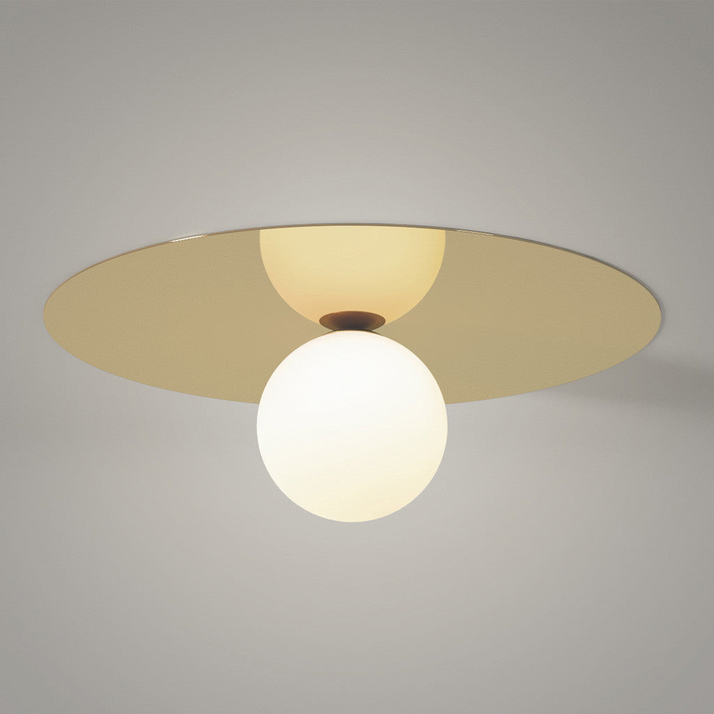 Plate and Sphere Ceiling Light - Monologue London