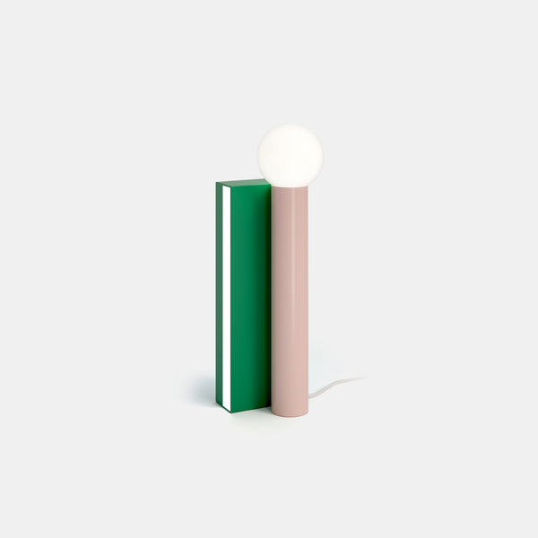 Tube and Rectangle Table Lamp