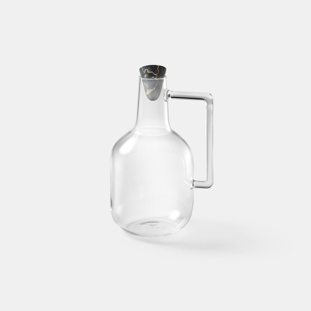 Boccia Small - Clear with marble lid - Monologue London