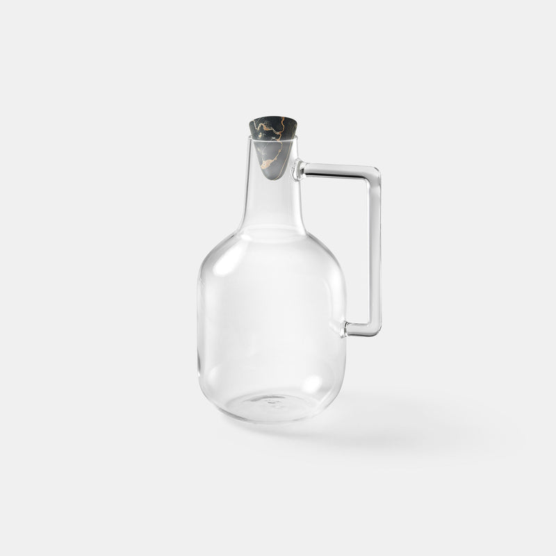 Boccia Small - Clear with marble lid - Monologue London