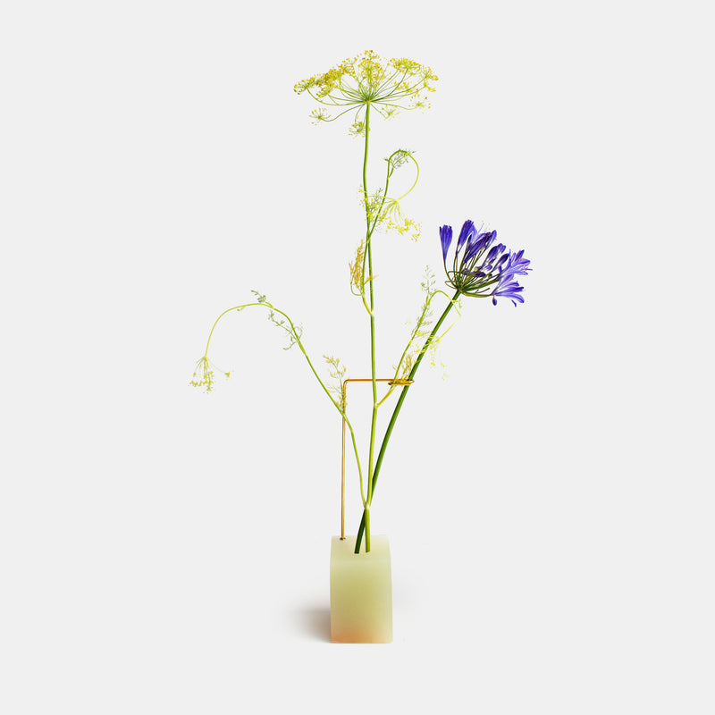 Posture Vase 1 - Green Brown Onyx