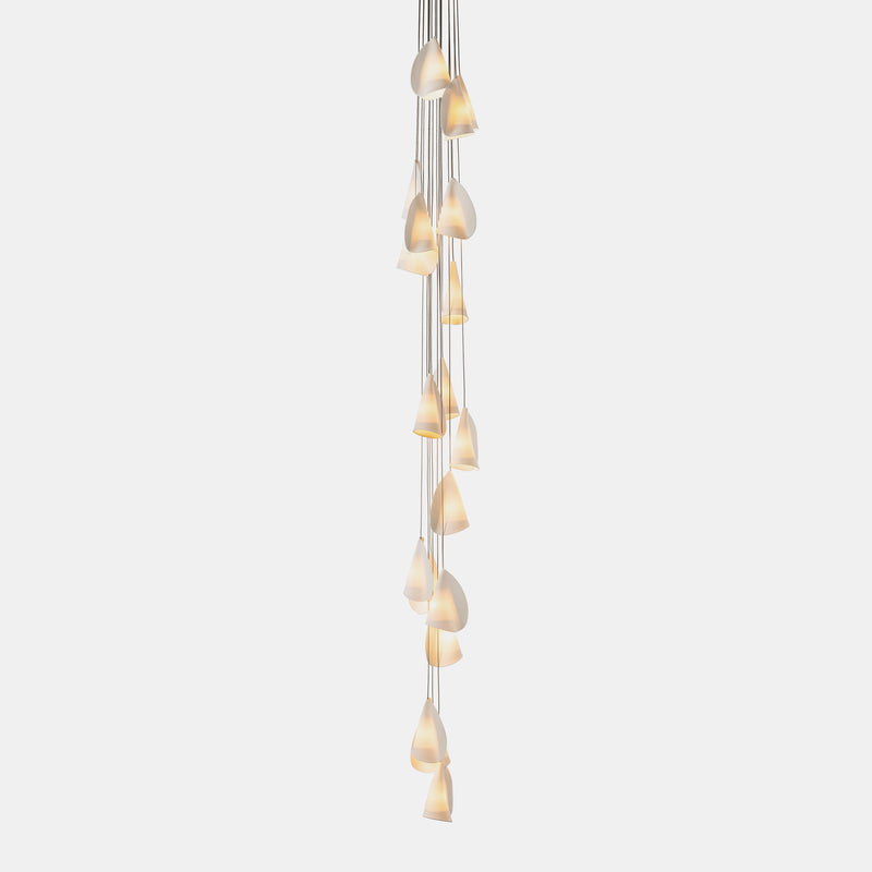 21 Multiple Pendant White Porcelain - Cluster