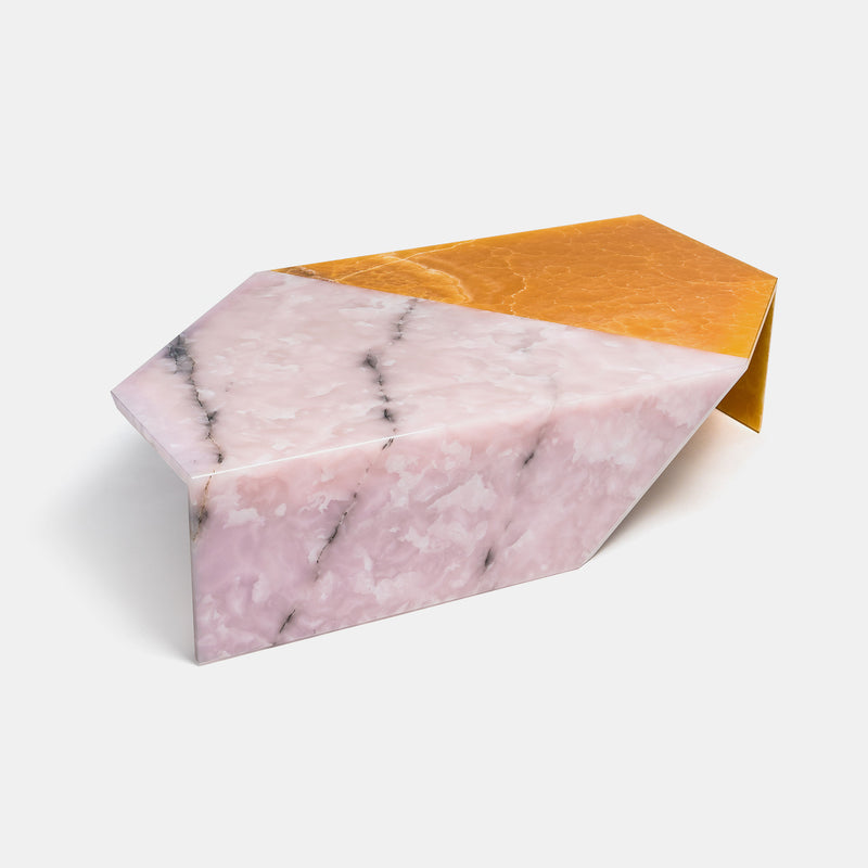 Origami Marble Living Table - Onyx - Monologue London