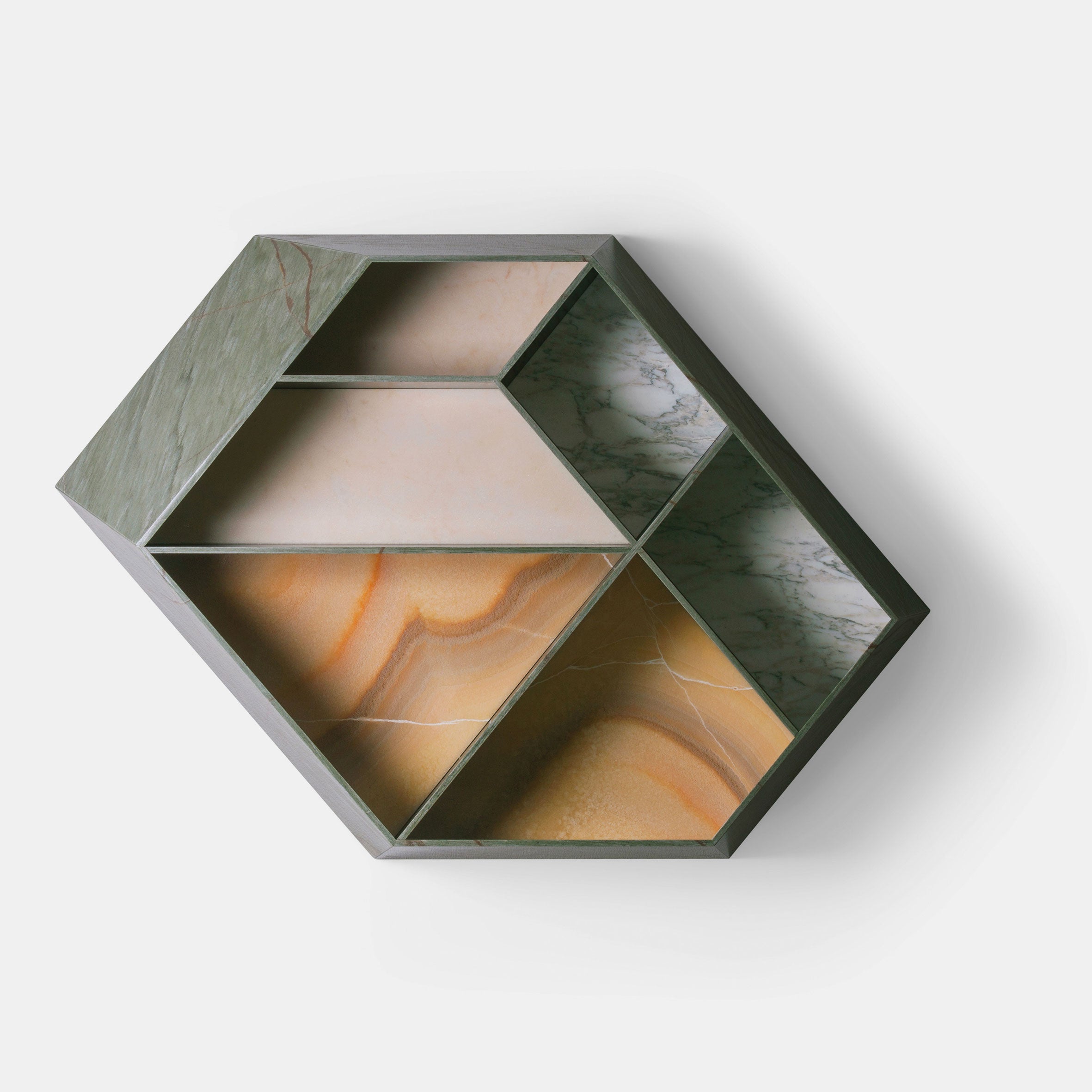 Earthquake Marble Bookcase