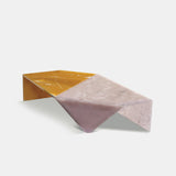 Origami Marble Table - Rosa and Nuvolato Onyx
