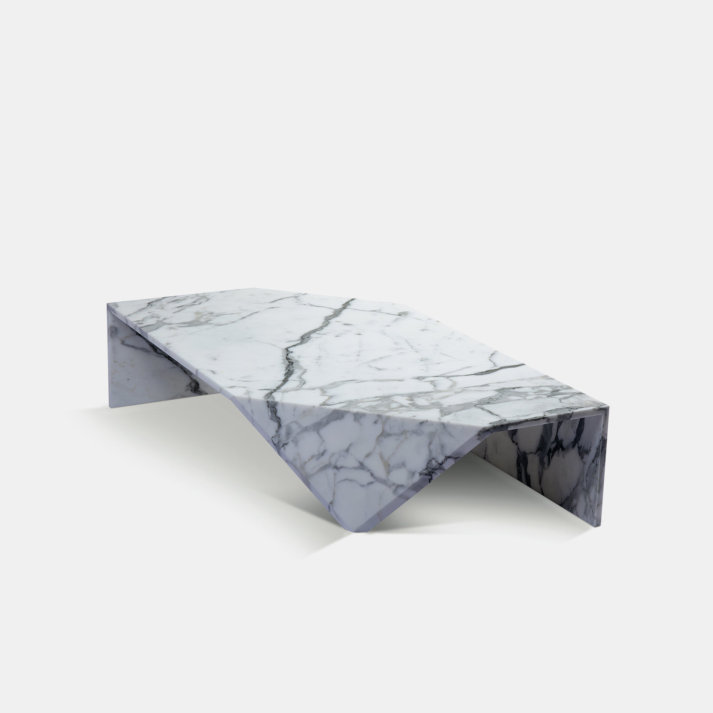 Origami Marble Table - Bianco Statuario