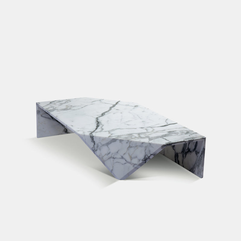 Origami Marble Table - Bianco Statuario
