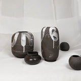 White Lava Vase - Onde