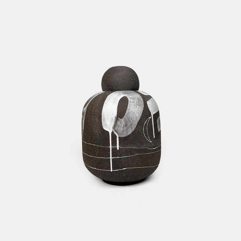 White Lava Vase - Onde