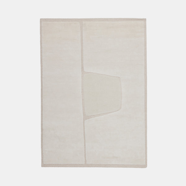 Cut Out Monocromo Rug - Linen