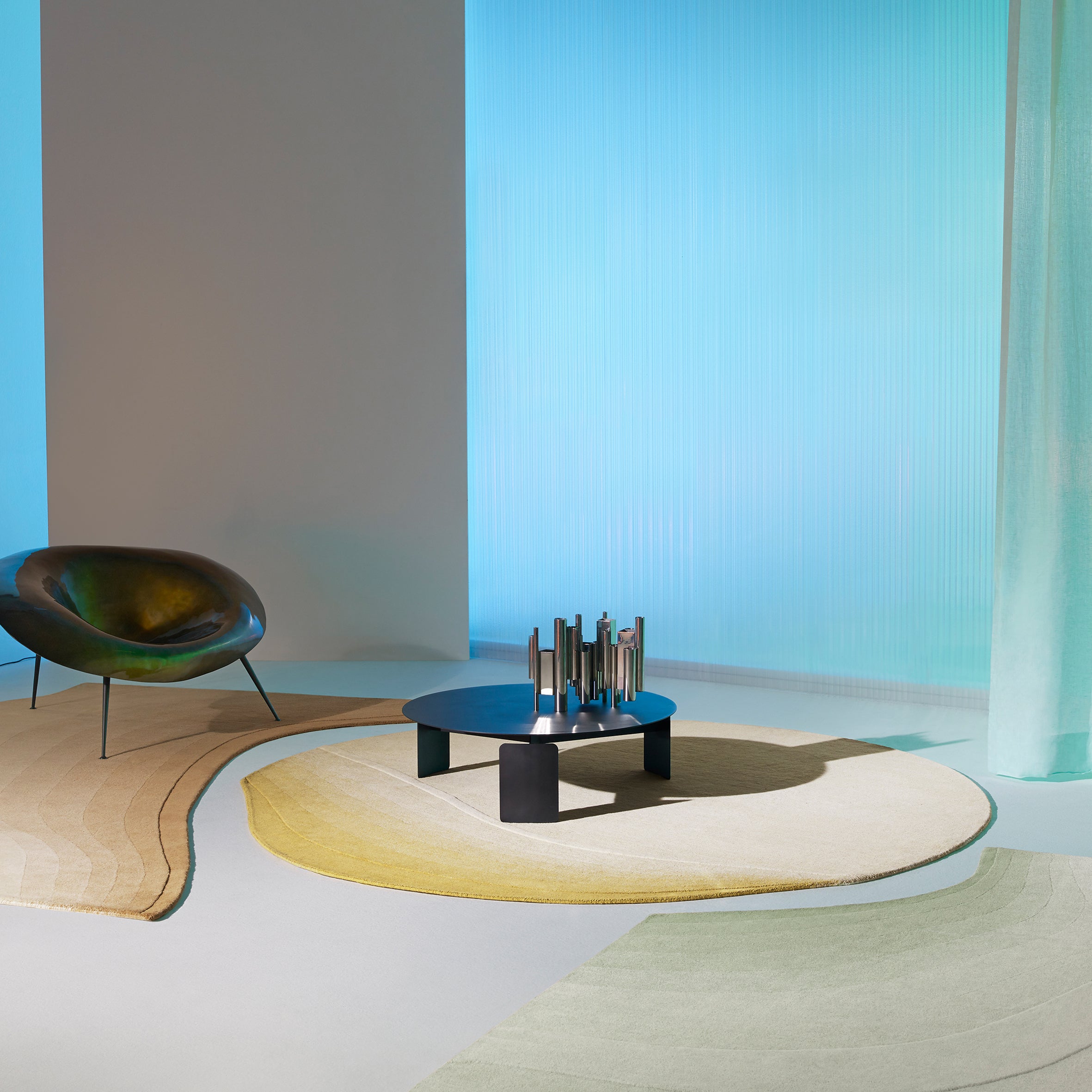 Tidal Retreat Square Rug