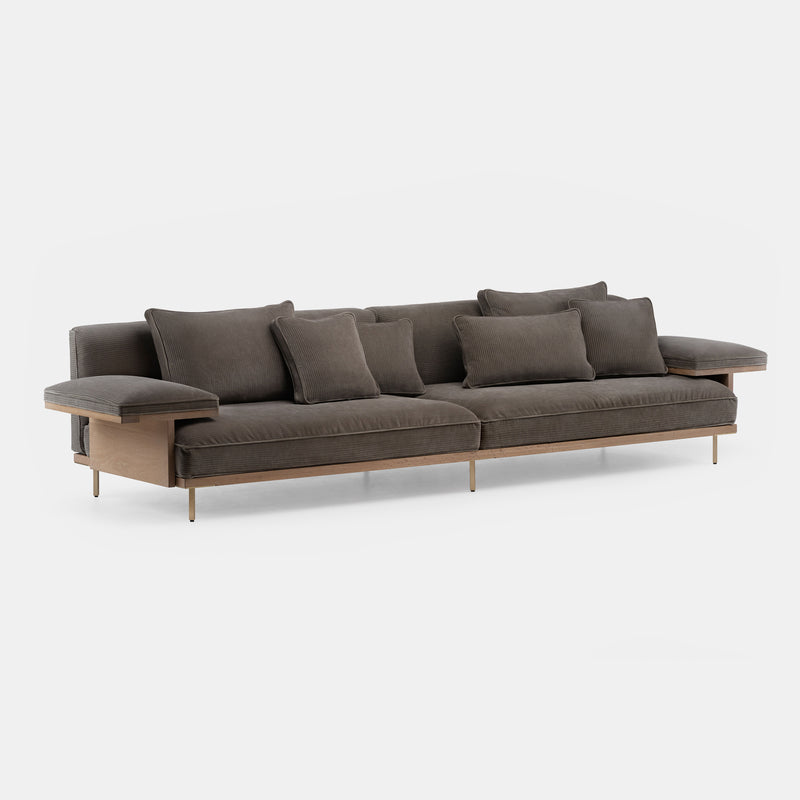 Belle Reeve Sofa - Flat Armrests