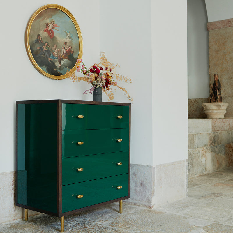 Tall green dresser deals