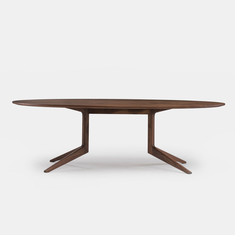 Light Oval Dining Table