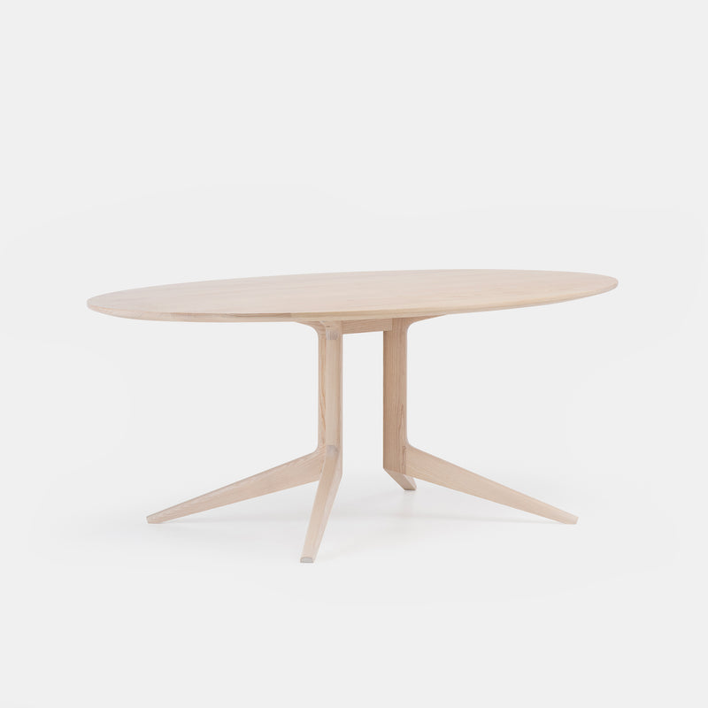 Light Oval Dining Table