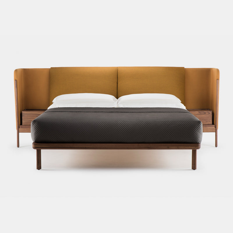 Low Dubois Bed w/Side Tables