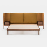 Low Dubois Bed w/Side tables - Monologue London