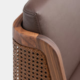 Throne Bar Stool w/Rattan