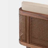 Throne Bar Stool w/Rattan