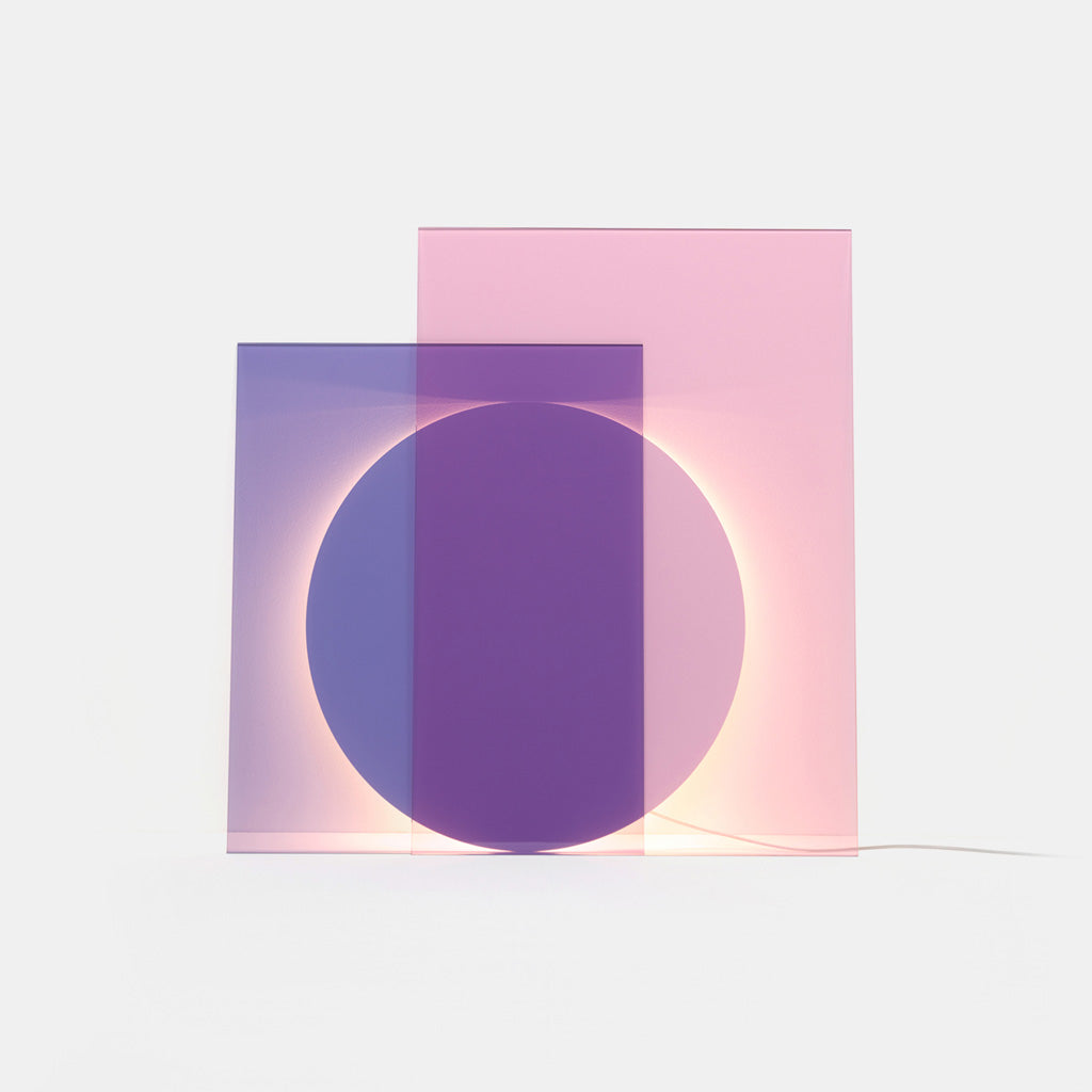 Colour Floor Light - Pink-Blue - Monologue London