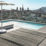 Tres Texture Outdoor Rug - Black - Monologue London