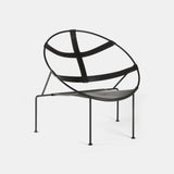 FDC1 Lounge Chair - Leather Black