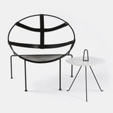 FDC1 Lounge Chair - Leather Black