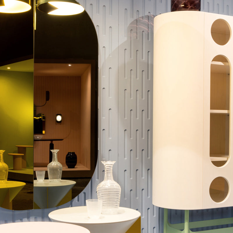 Oblo' B Cabinet - White & Green - Monologue London