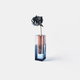 Mellow Vase - Indigo & Teak