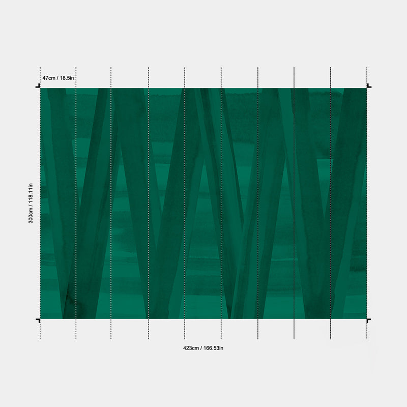 Painted Zigzag Wallpaper